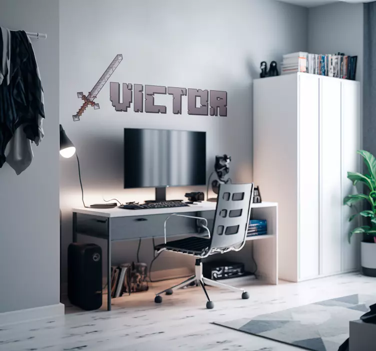 Pixel MachetePixel Machete nalepka video iger - TenStickers