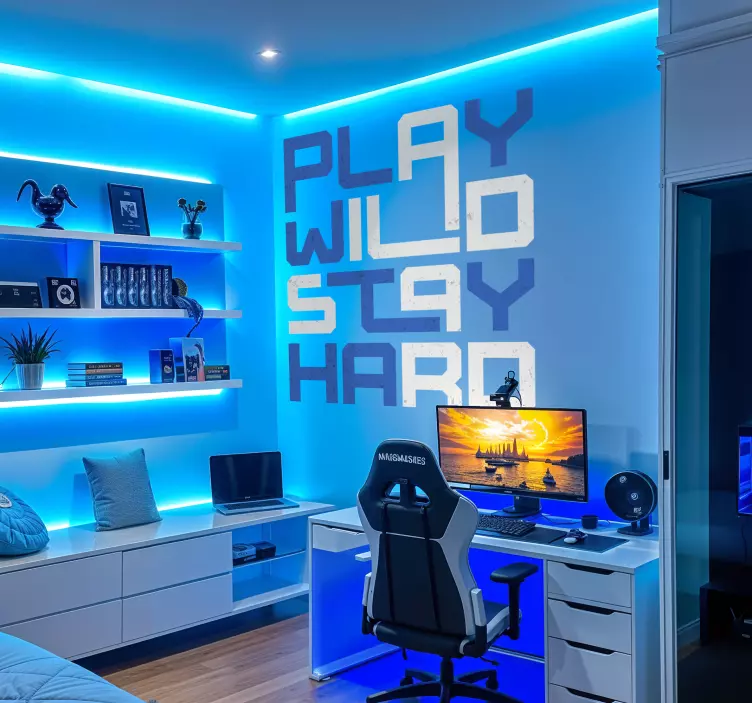 play hard nalepka video iger - TenStickers