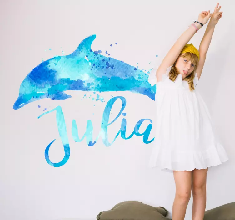 Nalepka za delfine vode po meri ribje stenske nalepke - TenStickers