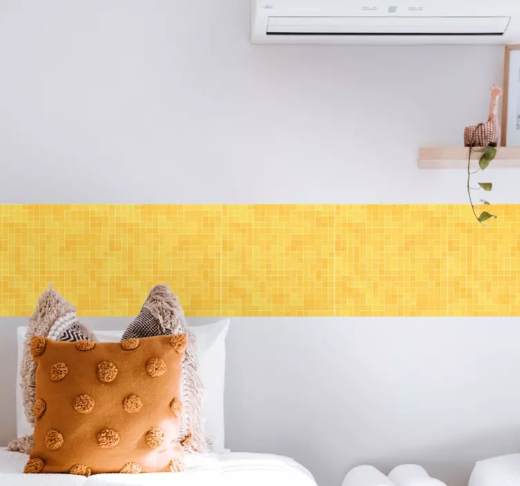 Podrobnosti nalepka iz mozaika iz rumenega zlata - TenStickers