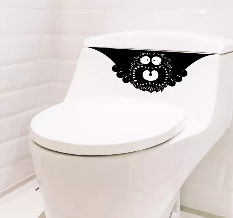 Pokukajte nalepko boo wc - TenStickers