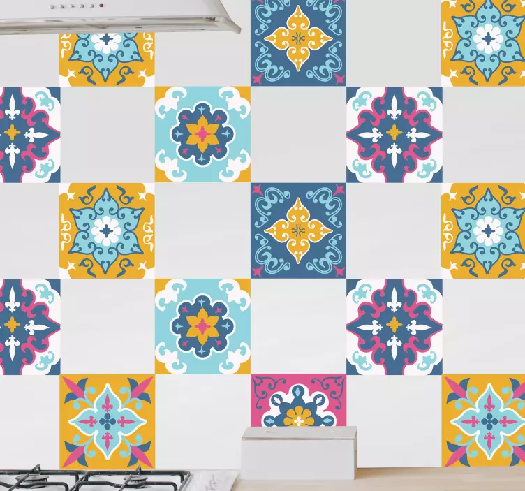 Nalepka ploščic za poletni vzorec - TenStickers