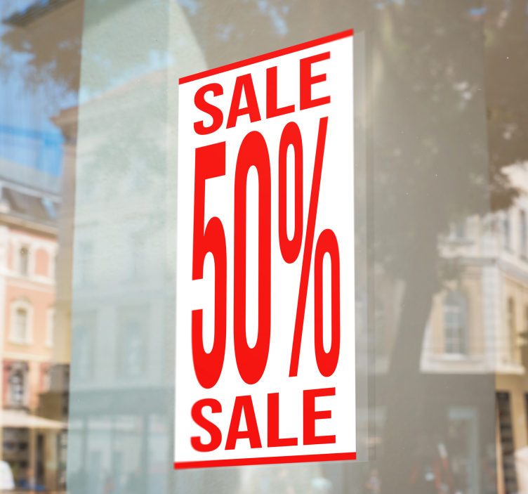 Popust za podaljšan format nalepka za razprodajo - TenStickers