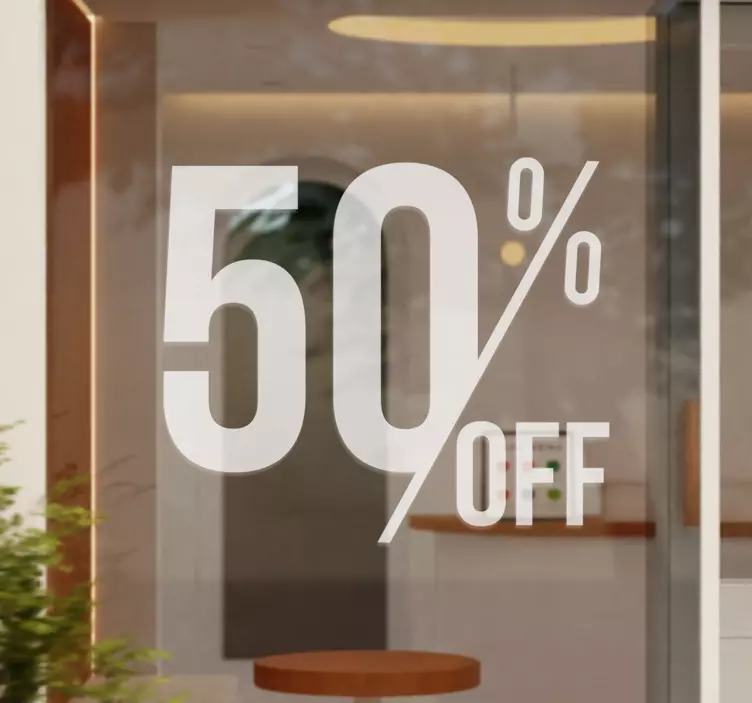 Popusti nalepka za izložbe - TenStickers