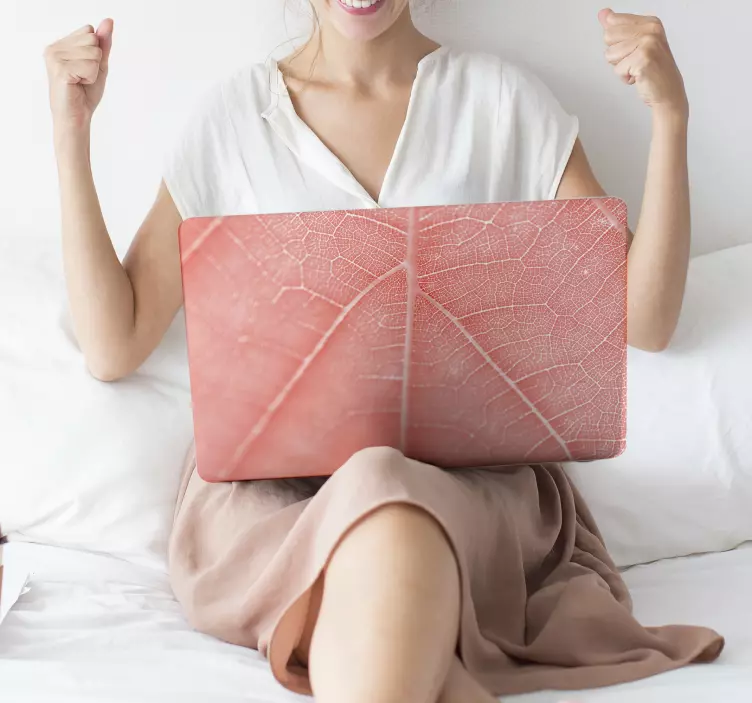 Površina z vzorcem listov nalepka za prenosnik - TenStickers