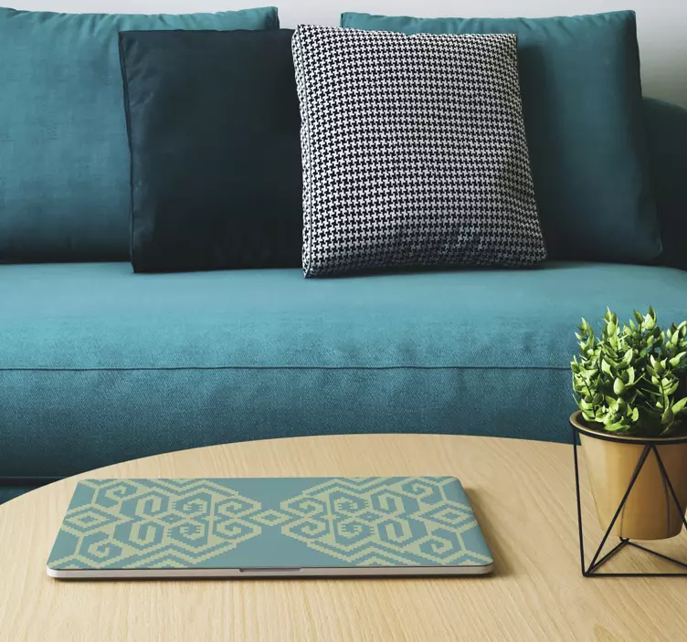 Prekrivni geometrijski vzorec nalepka za prenosnik - TenStickers