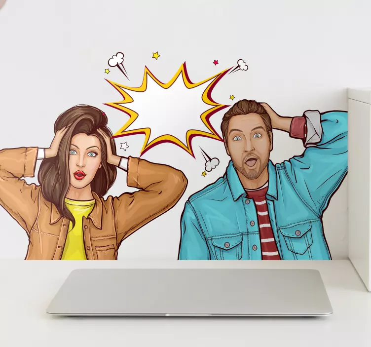 Presenečeni liki izrazi nalepka živali - TenStickers