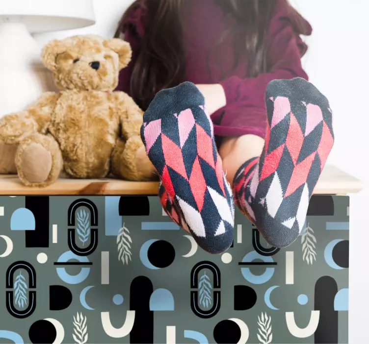 Prevleka z geometrijskim vzorcem geometrijska nalepka - TenStickers