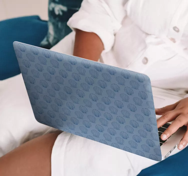 Prevleka z vzorcem školjk nalepka za prenosnik - TenStickers