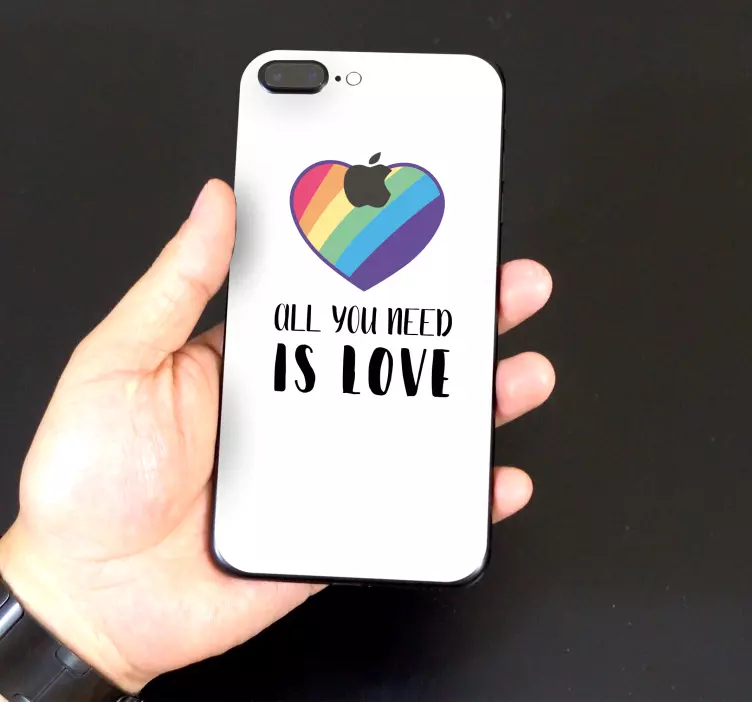 Pride heart message nalepka za živali - TenStickers