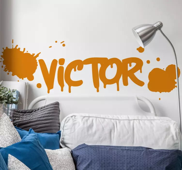 Prilagoditev imena za sobe besedilna nalepka - TenStickers