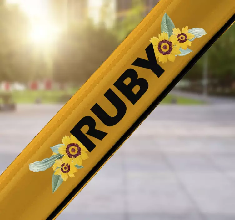 Prilagodljiva nalepka s sončničnimi kolesi - TenStickers