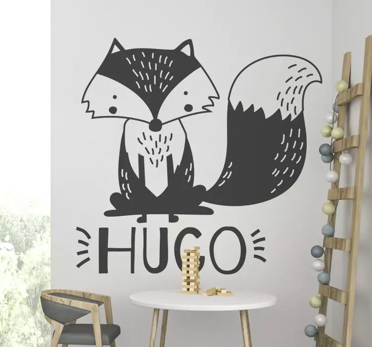 Nalepka za ilustracijo lisice - TenStickers