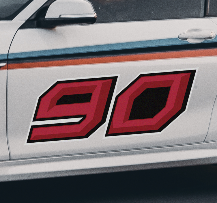 Prilagodljiva številka dirkalnih avtomobilov nalepka motocikla - TenStickers