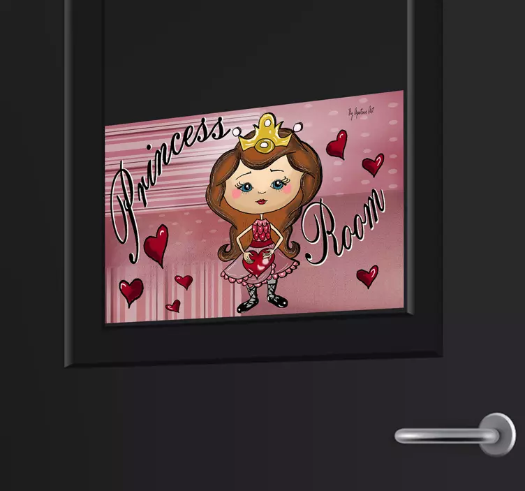 Princesa soba otroci decal - TenStickers