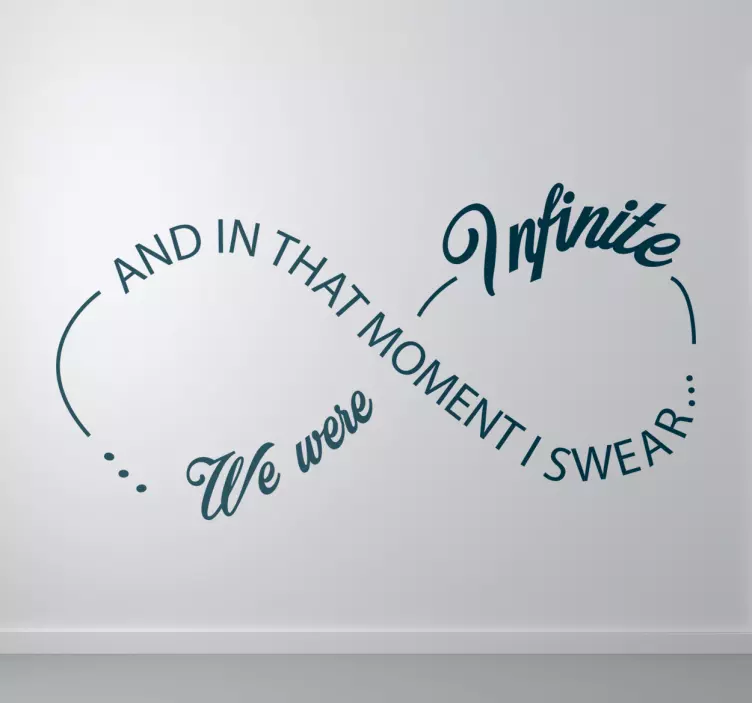 Prisežem, da smo bili neskončni - TenStickers