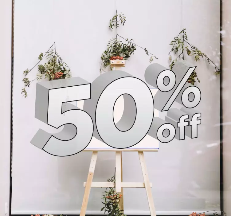 Promotion showcase nalepka za razprodajo - TenStickers