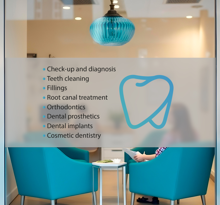 Prosojno lepilo s prilagojenimi storitvami nalepka za izložbe - TenStickers