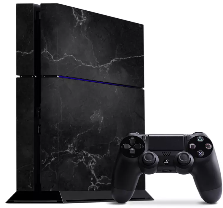 Ps4 marmor črne nalepke ps4 - TenStickers