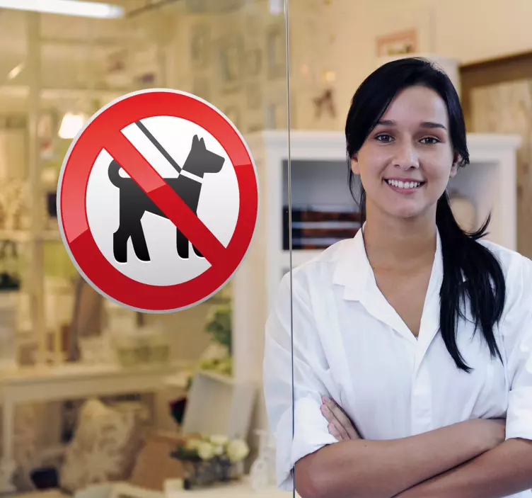 Psi prepovedane oznake nalepke - TenStickers