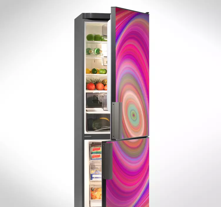 Nalepka psihodeličnega hladilnika - TenStickers