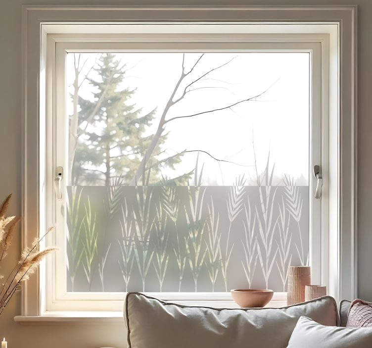 Rastline in klasje nalepka za okno - TenStickers