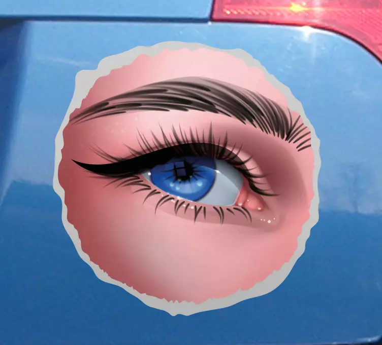 Nalepka za avto z realističnimi očmi - TenStickers