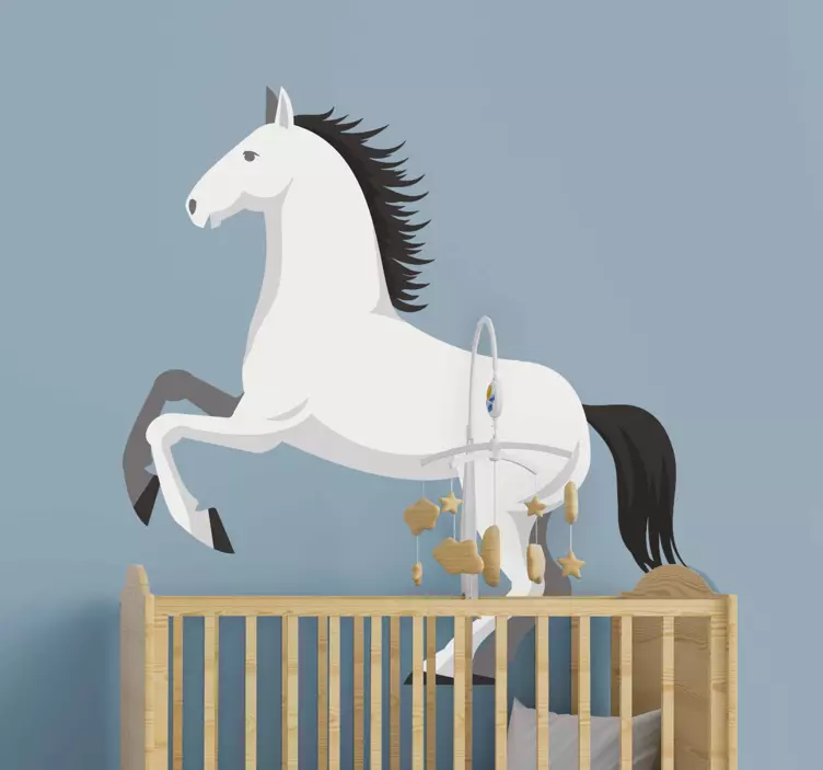 Rearing horse figure nalepka za otroke - TenStickers