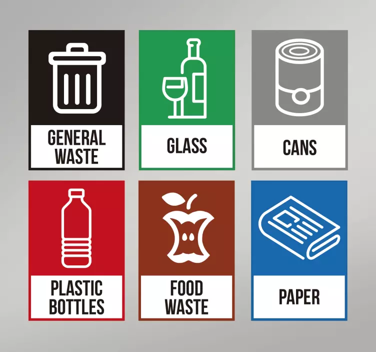 Recikliranje generične nalepke - TenStickers