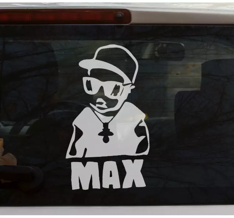 Nalepka reper dojenček z dudo dojenček na krovu - TenStickers