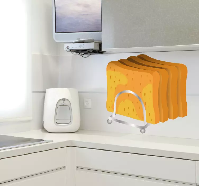 Rezina opečenega kruha nalepka na steni - TenStickers