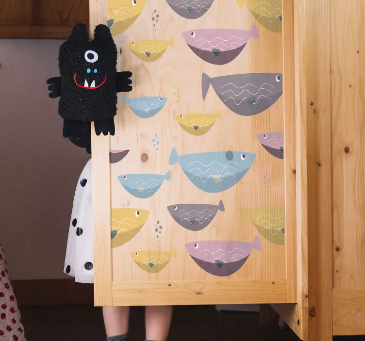 Nalepka čudovite ribe pohištva - TenStickers