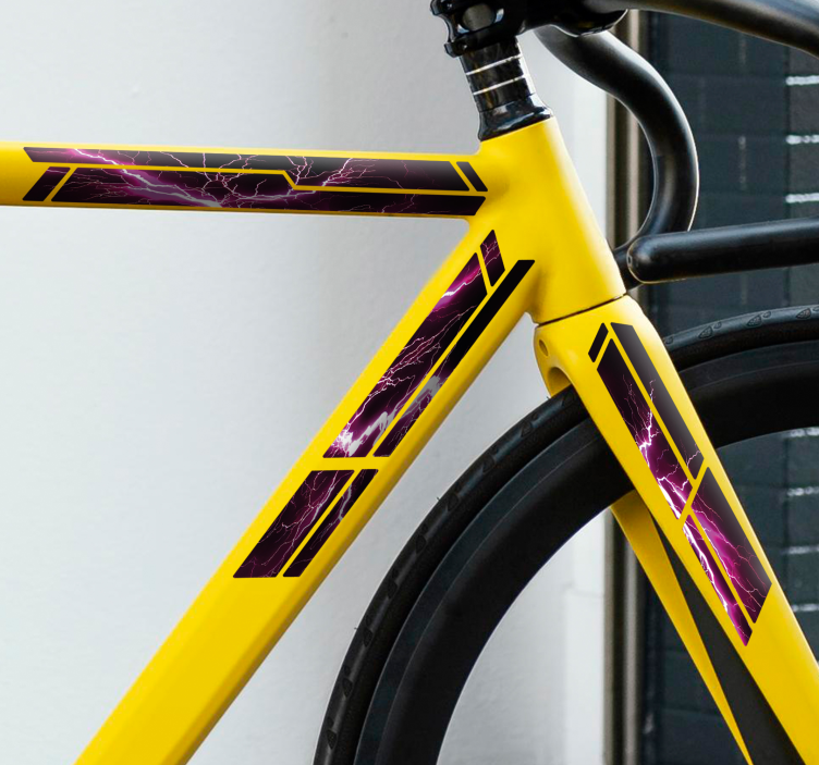 Roza strela nalepka za kolo - TenStickers