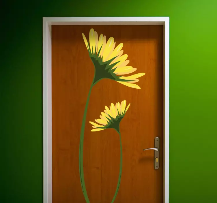 Rumena marjetica decal - TenStickers