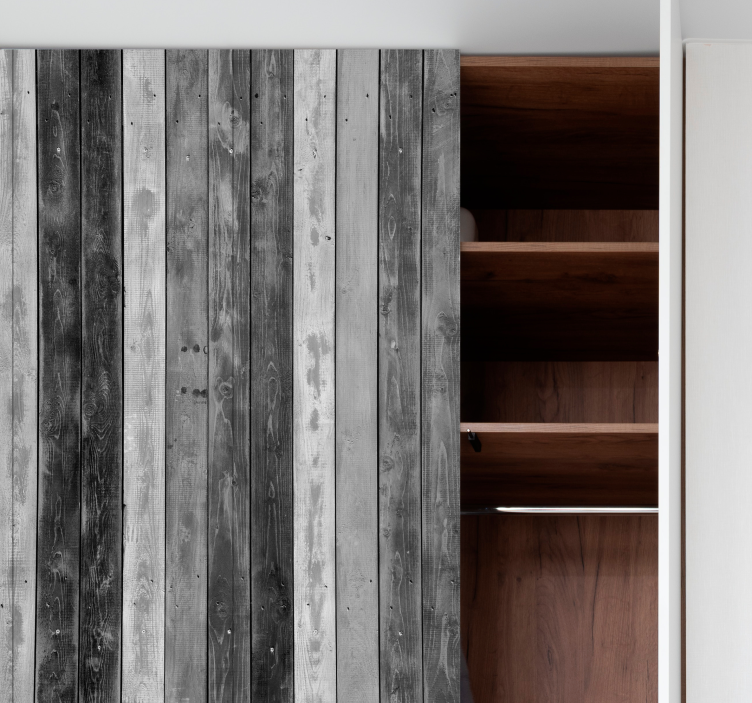 Rustikalne sive lesene deske nalepka za pohištvo - TenStickers