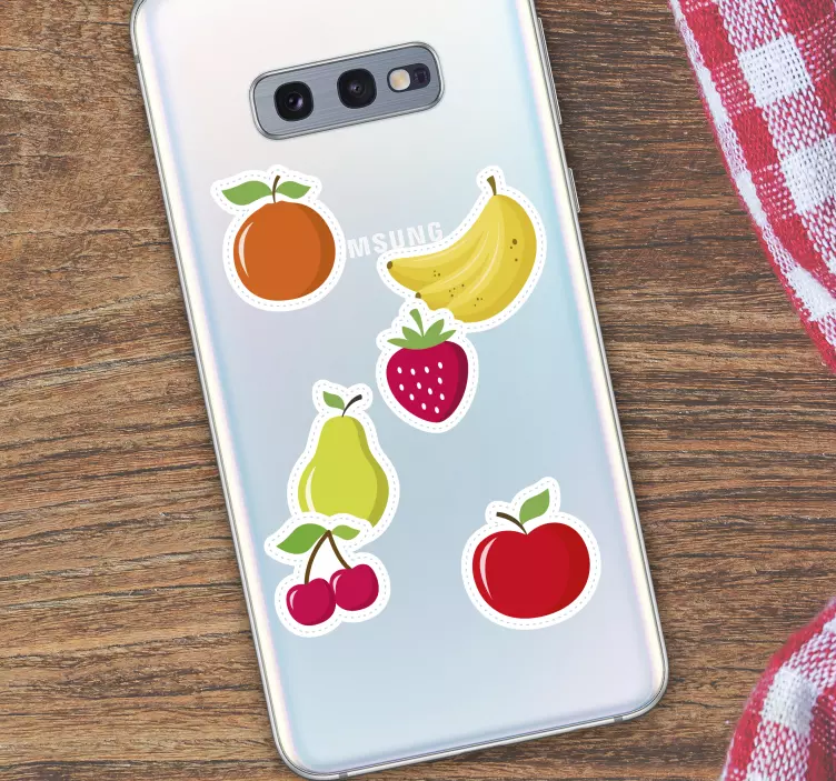 Sadje set nalepka za telefon samsung - TenStickers
