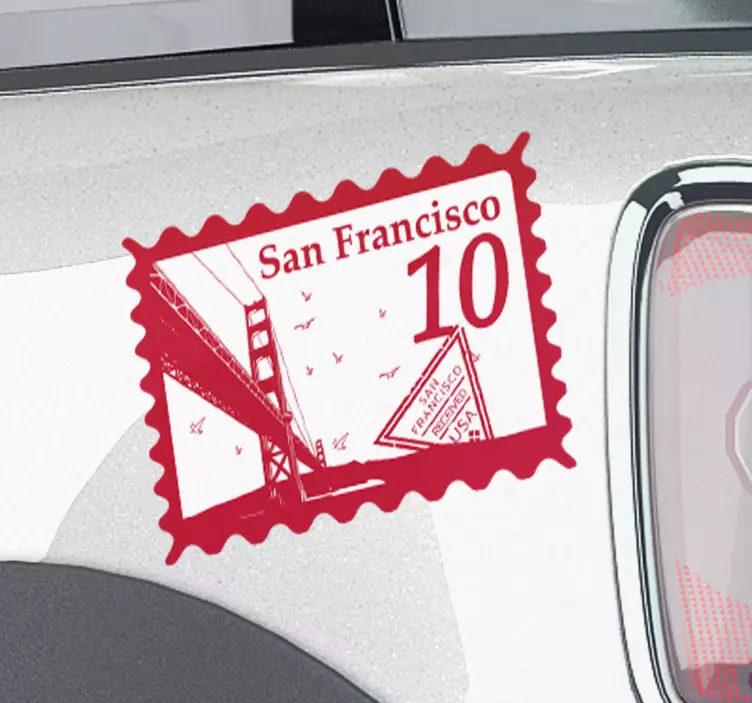 San francisco landmark nalepka za avto - TenStickers