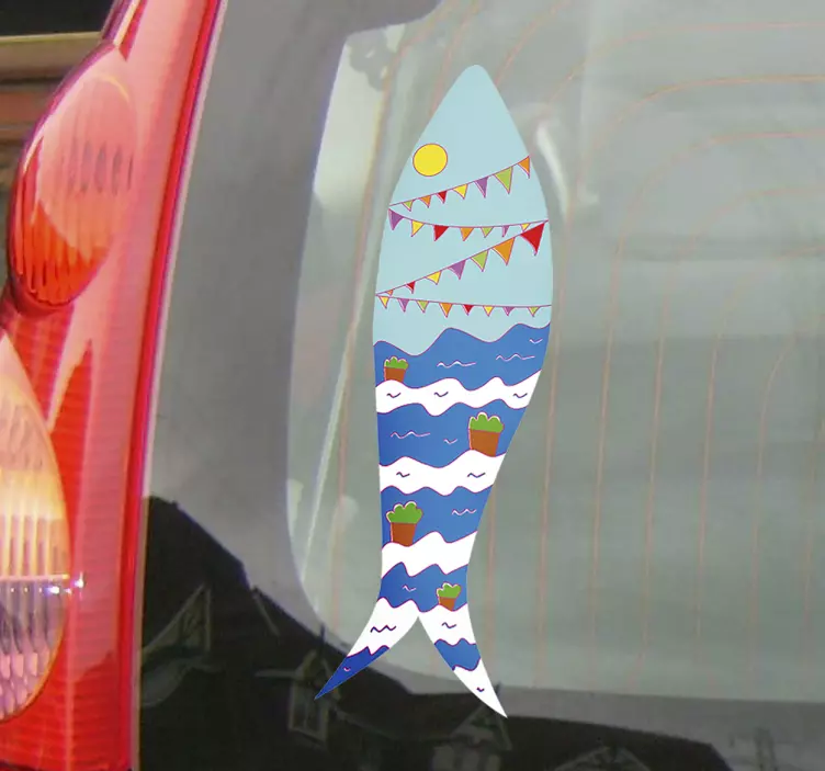 Nalepka avtomobila sao joao fish - TenStickers