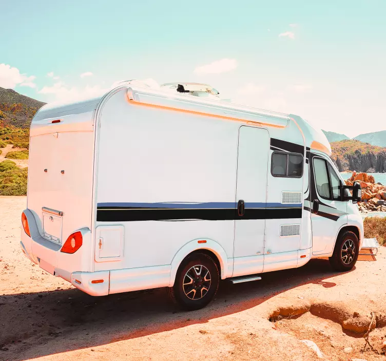 Sidebands karavanska linija nalepke - TenStickers