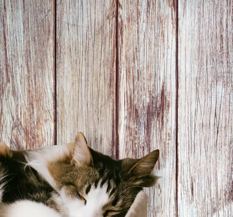 Sive lesene deske nalepka živali - TenStickers