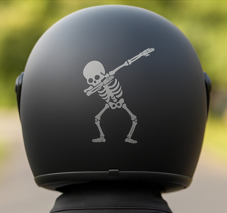 Skeletni dizajn daba nalepka za motor - TenStickers