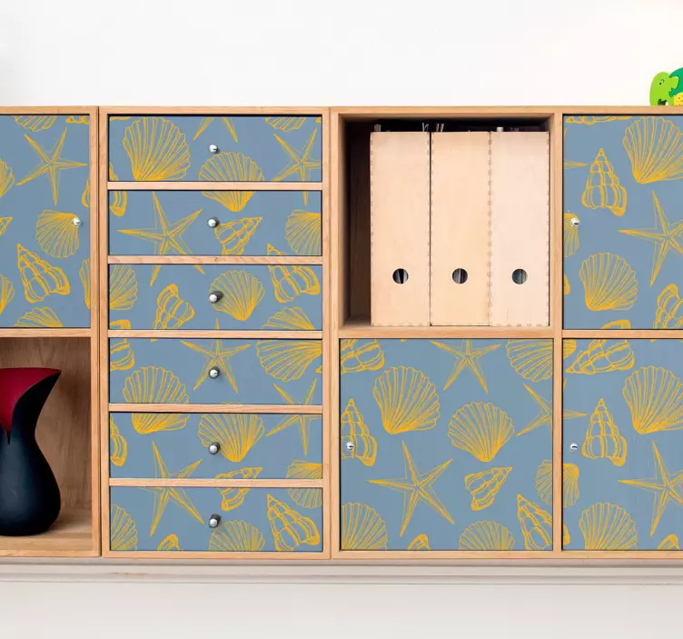 školjke in zvezde nalepka narave - TenStickers