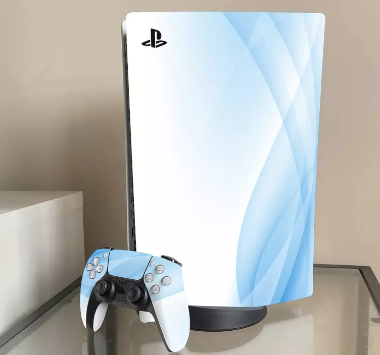 Sleek blue covering ps5 nalpeka - TenStickers