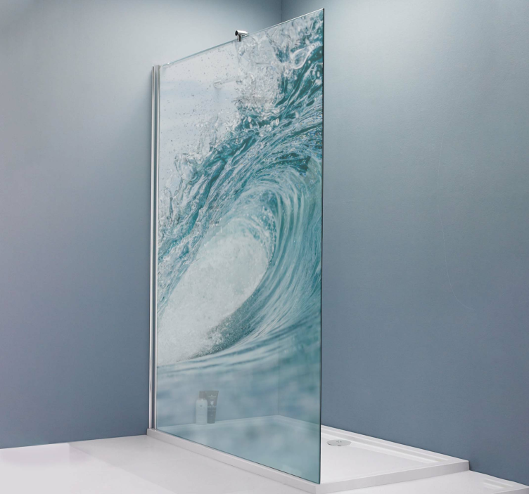 Slika znotraj vala na nalepki za morsko prho - TenStickers