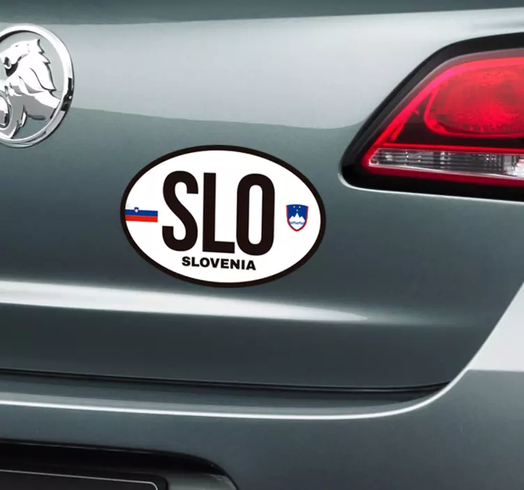 Slovenia flag avto nalepka - TenStickers