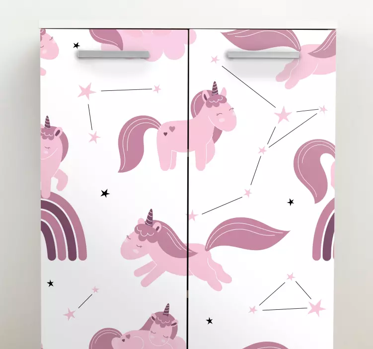 Nalepka pohištvo smešna ozvezdja samorogov - TenStickers