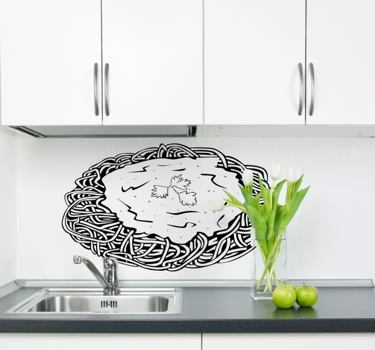 špageti nalepka - TenStickers