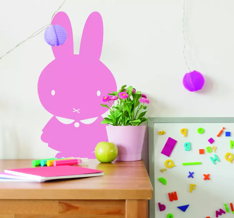 Srčkan zajček žival stenske nalepke babyroom - TenStickers