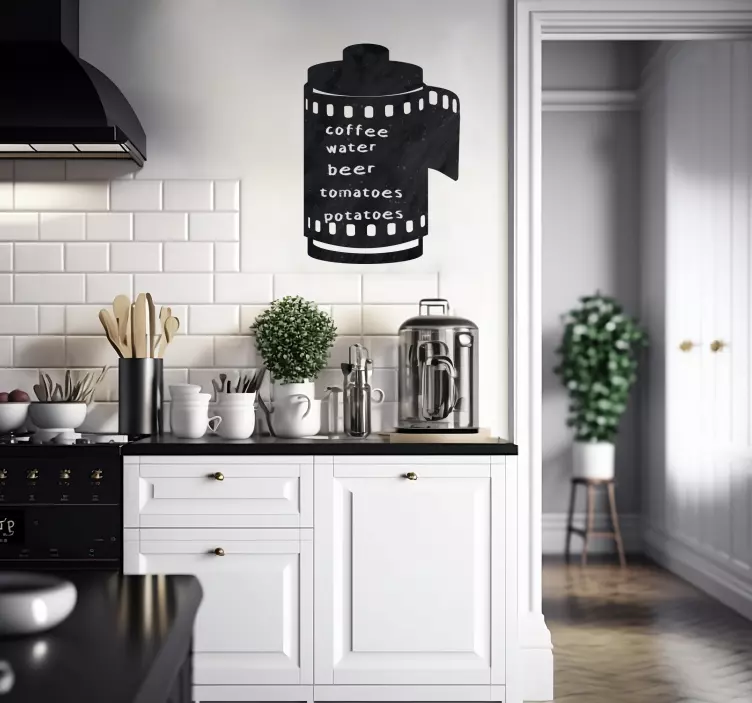 Stara fotografija črne plošče antika nalepka - TenStickers