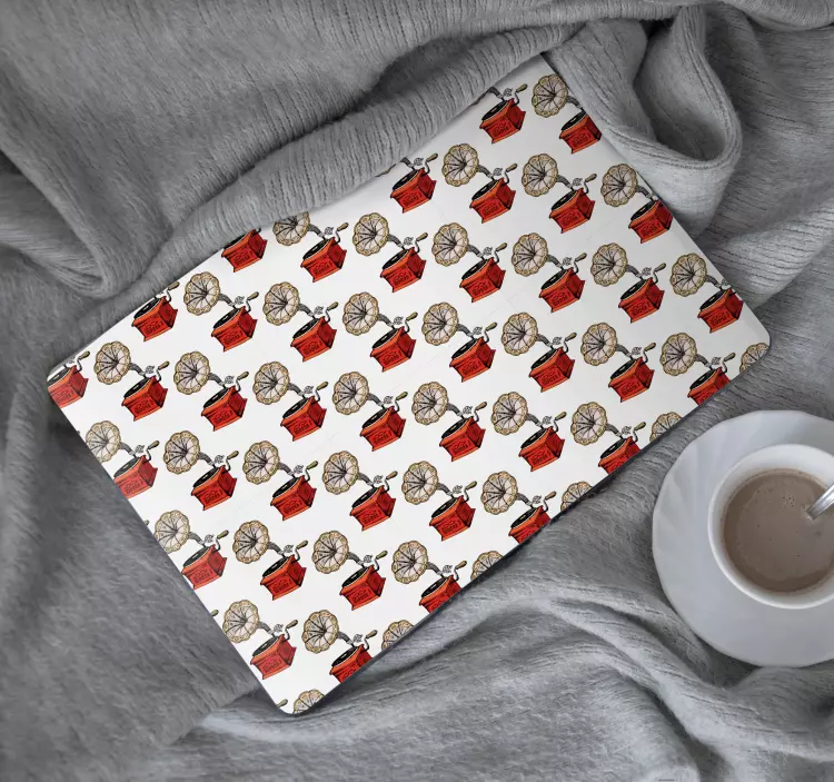 Starinski glasbeni predvajalnik nalepka za prenosnik - TenStickers